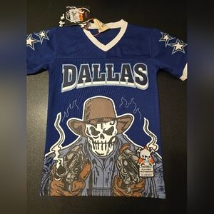 Brand New Kids Small America's Team Football Jersey